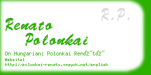 renato polonkai business card